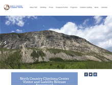 Tablet Screenshot of northcountryclimbing.com